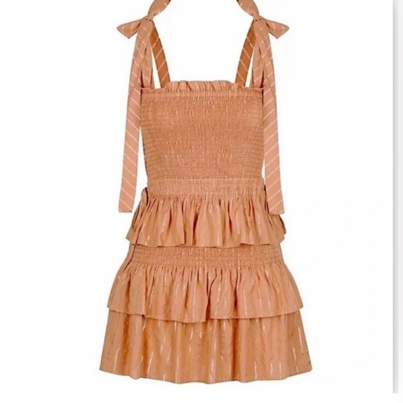 House of Harlow 1960 Dresses & Skirts - NWOT HOUSE OF HARLOW Corrine Shirred Smocked Mini Dress -Desert Rose
